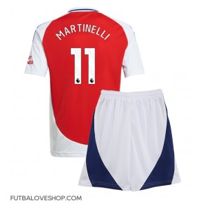 Dres Arsenal Gabriel Martinelli #11 Domáci pre deti 2024-25 Krátky Rukáv (+ trenírky)